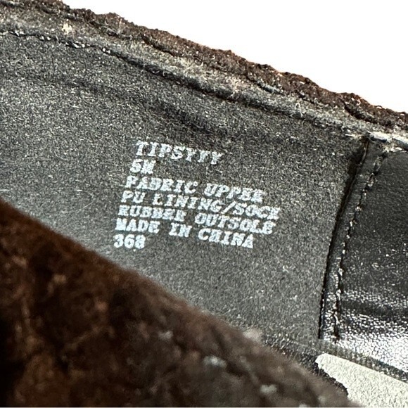 Steve Madden Tipsyy Black Suede Fringe Heels Sz 6 - Picture 6 of 8